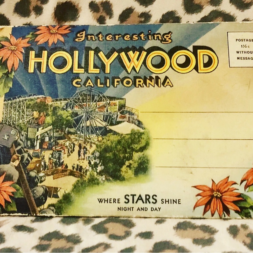 Vintage Photo Souvenir Folder “Interesting Hollywood California”